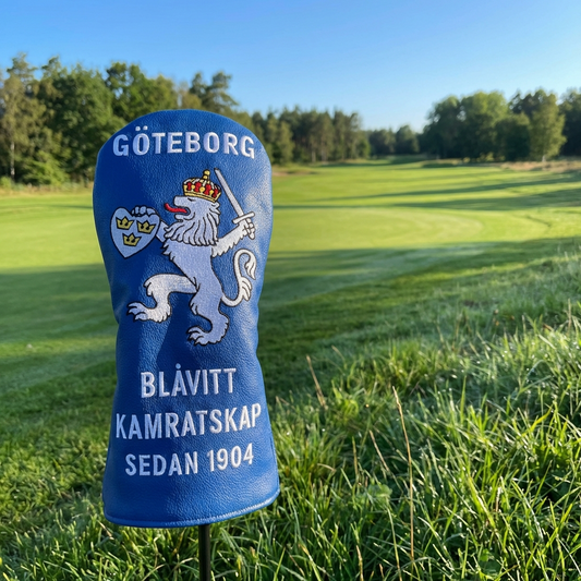 Headcover Driver Blåvitt