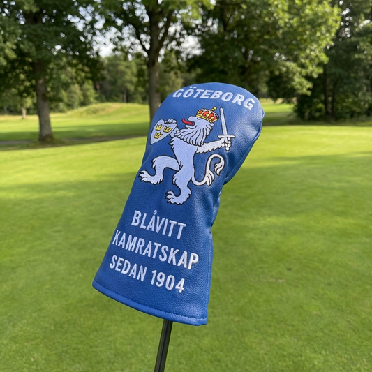 Headcover Driver Blåvitt